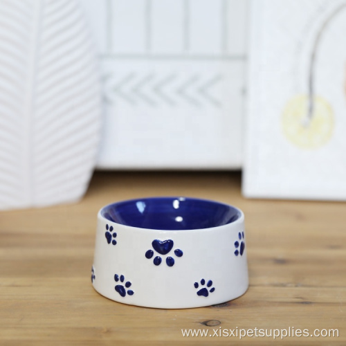 Pet Products Logo Custom Pet Ceramic Dog Bowl